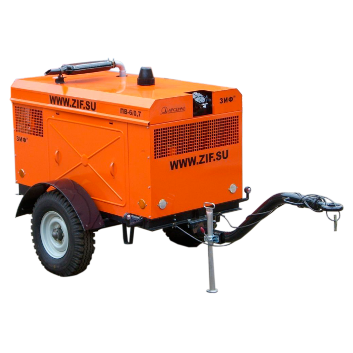 Компрессор передвижной ЗИФ-ПВ 10/1,0 на шасси - цена, фото, реальные ...